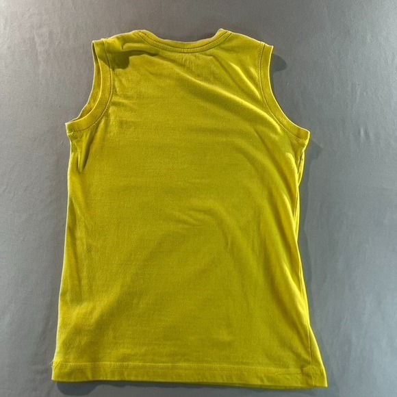 SK Apparel Youth L (10/12) Graphic Yellow Tank Top Cross Wings Tattoo Style - Picture 6 of 6